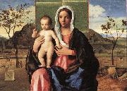 Madonna and Child Blessing lpoojk BELLINI, Giovanni